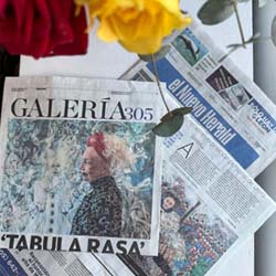 El Nuevo Herald newspaper, article by Janet Batet "Tabula Rasa, Demi's latest solo exhibition", Sunday Edition special, May 5, 2024