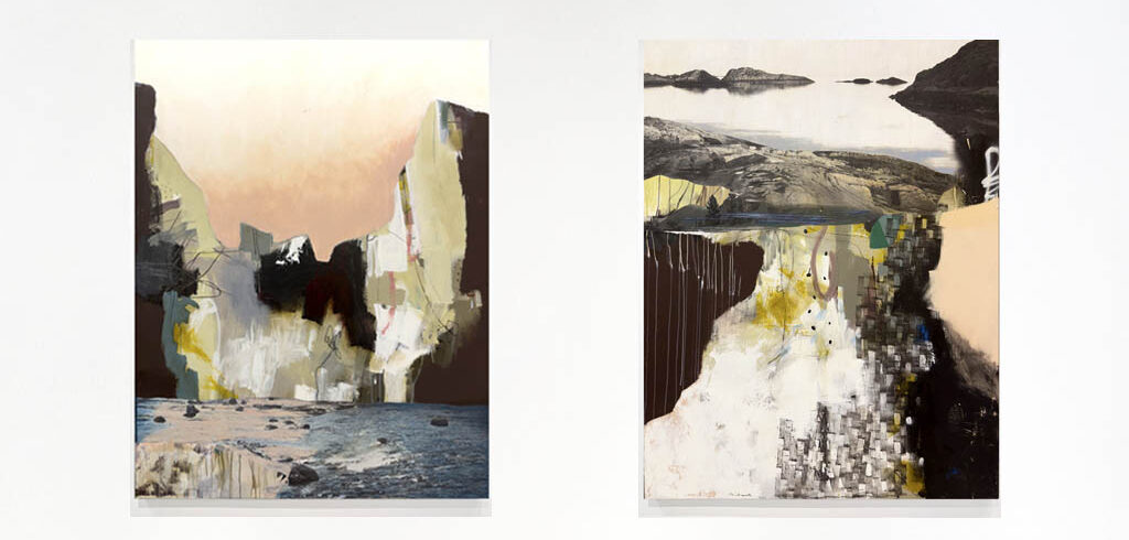 Mixed media paintings by Miami visual artist Luis Garcia Nerey available at Aliona Ortega Fine Art in Miami, FL
